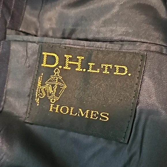 DH Holmes LTD Pinstripe Suit Vintage Three Piece Men's Large
